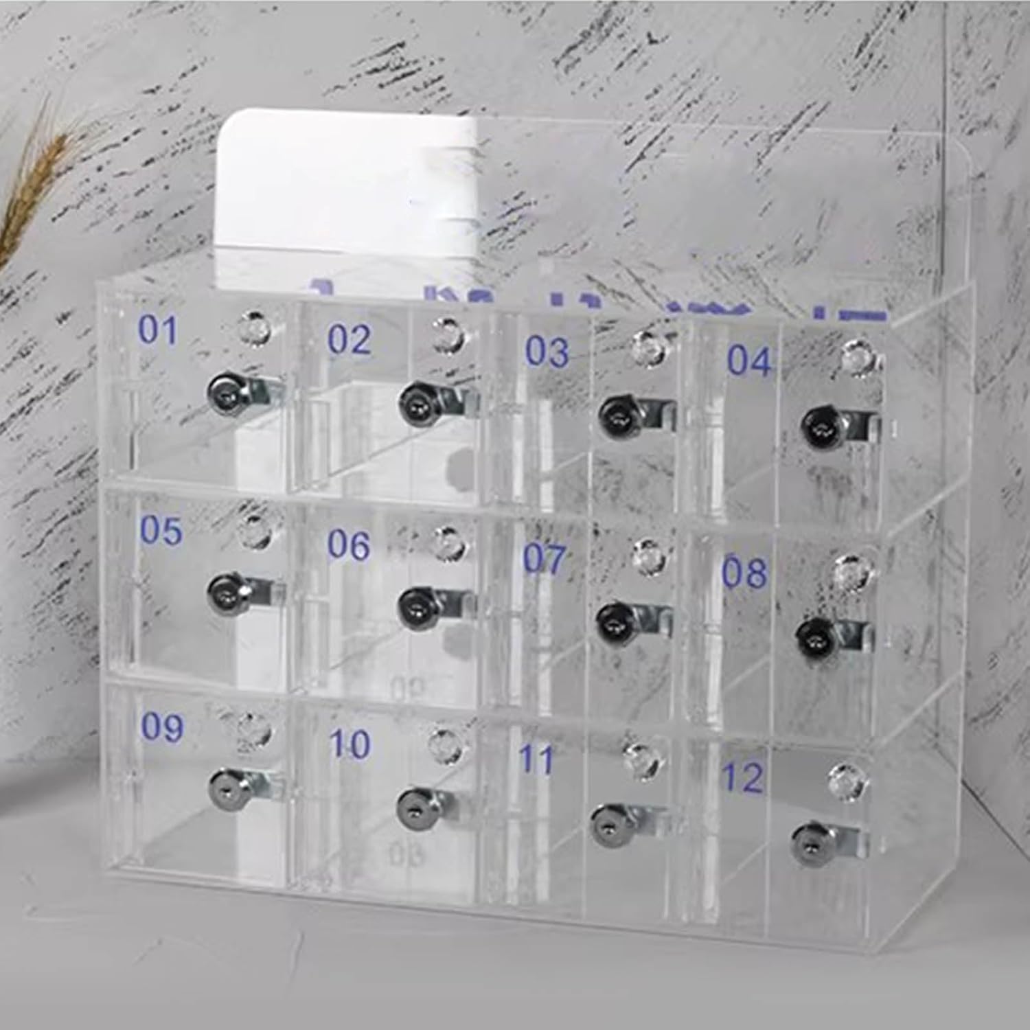 Transparent Cell Phone Cabinet Employee Mobile Classroom Mobile Phone Storage Box Cell Phone Organizer