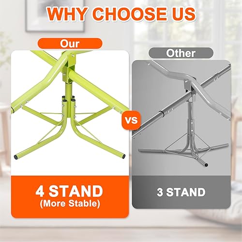 Vista 14 de Balancín para niños, Teeter Totter con rotación de 360 grados, equipo de parque infantil para exteriores, hogar, juego de juguetes para niños