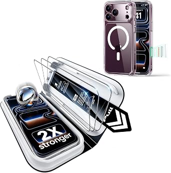 ESR for iPhone 18 Pro Max/17 Pro Max Case with 3 Pack Screen Protector