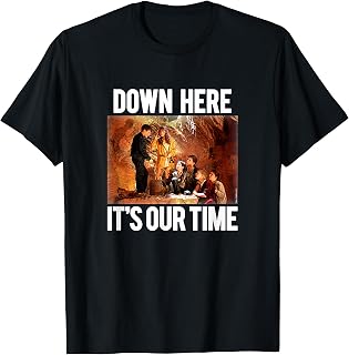 The Goonies Down Here It's Our Time Cave Photo Movie T-Shirt