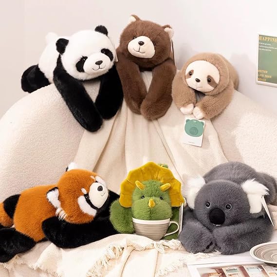Weighted Panda Stuffed Animal, The Weighted Animals for Adult, Soft Plush Huggable Pillow for Stress & Comfort (Panda-45cm)
