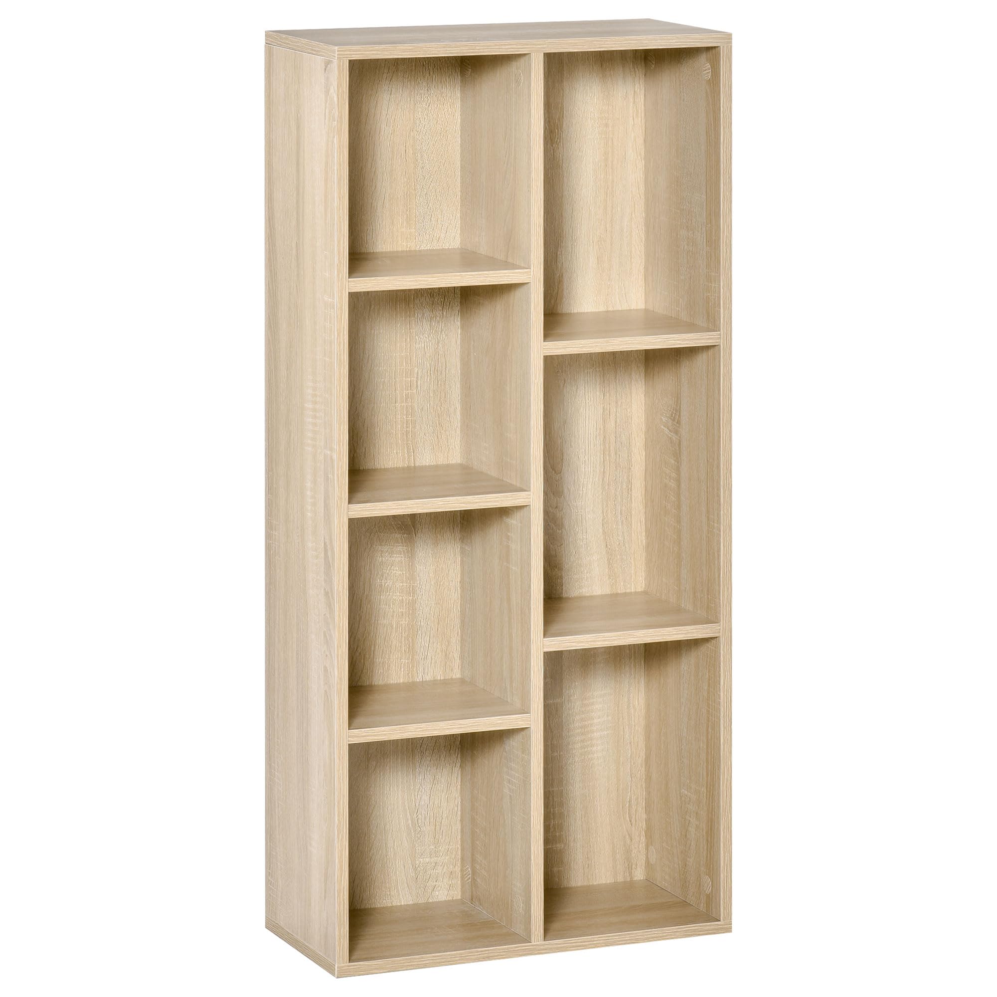 HOMCOM Bibliothèque Meuble de Rangement 50l x 24P x 106H cm Bois Naturel