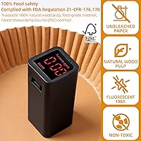 Vista 7 de Forros de papel para freidora de aire para freidora de aire de 4 cuartos de galón, 5 cuartos de galón, 6 cuartos de galón, forro desechable cuadrado