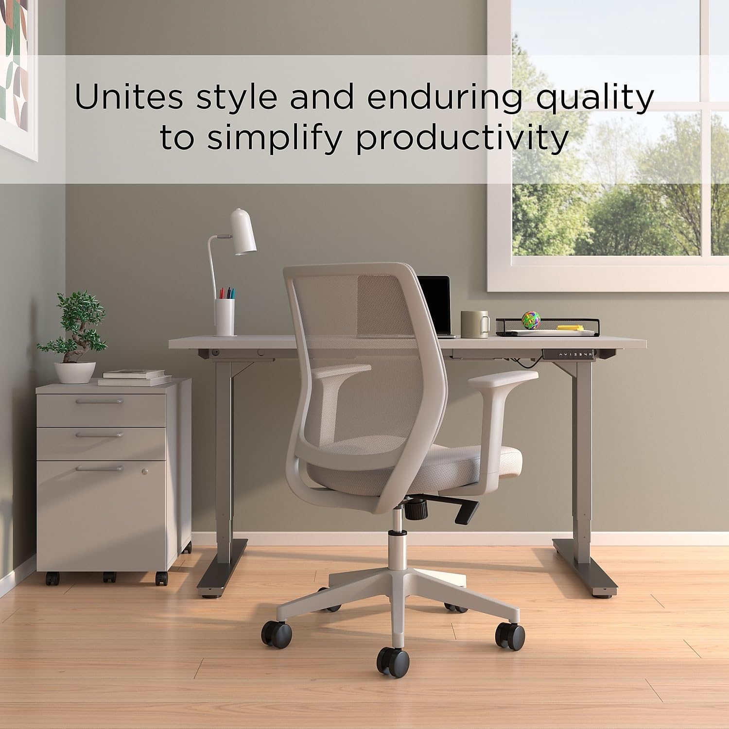 Staples Ergonomic Task Chair, Mesh, Gray