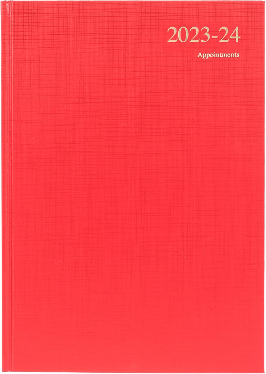Collins Debden Essentials Academic 2023-24 A4 Week to View Mid Year Diary Planner (Appointments) School College or University Term Journal - July 2023 to July 2024 - Red - ESSA43M.15-2324