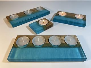 Wood resin candleholder Lights decoration item Wedding parties Room and Home Decoration Indoor Outdoor Events For Home Garden 100% handmade
