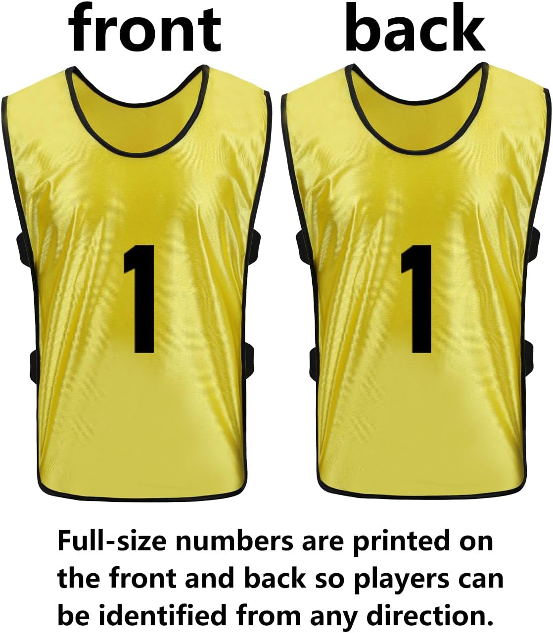 24Pack pinnies Soccer Vests Youth Scrimmage Basketball Team Practice Jerseys for Kids Adult Sports Football Pennies