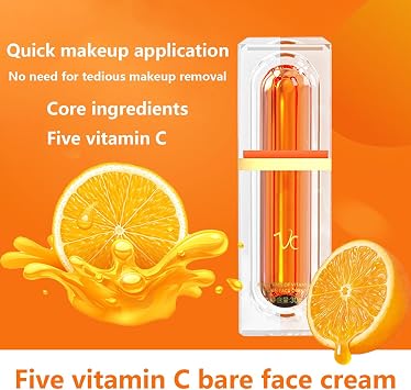 Five Vitamin C Tone-up Cream, Vitaminc Concealer Cream, Vitaminc Isolation Brightening Skinmakeup, Vitamin C Moisturizer for Face 1pcs