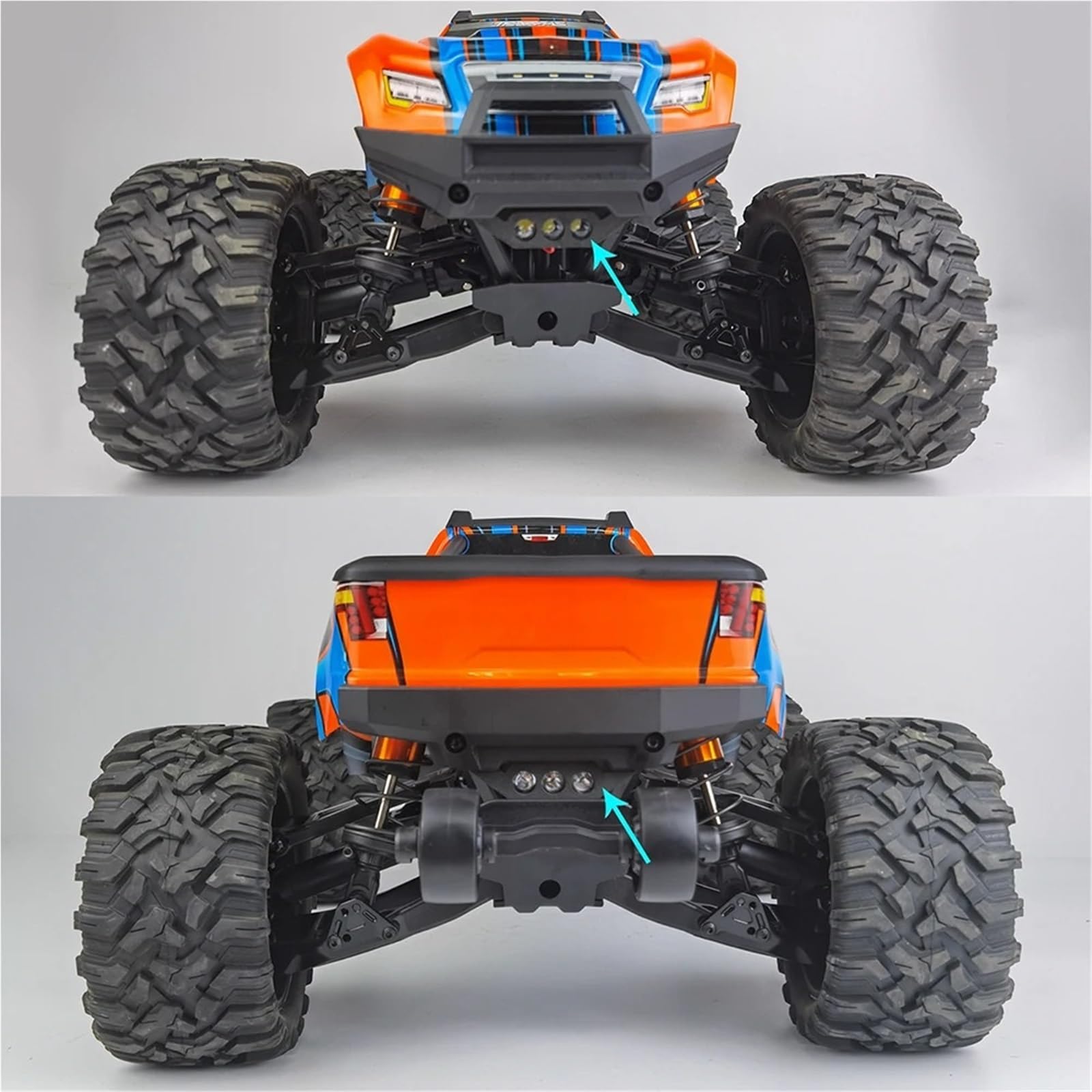 Per Maxx Per WideMaxx 1/10 RC Luci Per Auto Faretto Anteriore E Posteriore Lampada Bar Crawler Parti Di Aggiornamento Accessori Giocattoli Rc
