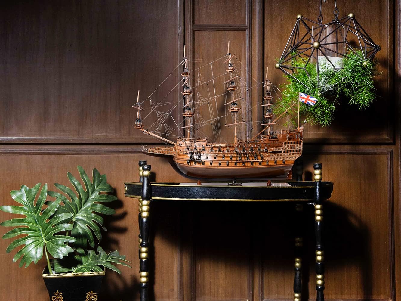 Old Modern Handicrafts Sovereign of The Seas No Sails Model Ship - Museum Quality Fully Assembled Ship Models - for Home & Office - 35" L x 11.5" W x 32.5" H inches