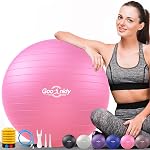 Soft Exercise Ball, Anti-Burst Yoga Ball Chair Supports 2200lbs, Workout Equipment w/Pump for Pregnancy Medicine Birthing Physical Therapy Stability Excersing Birth Swiss Fitness Gym Physio Labor Abs