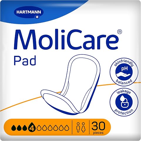 MoliCare Pad 4 Tropfen Inkontinenzeinlagen für Männer und Frauen | 30 St.