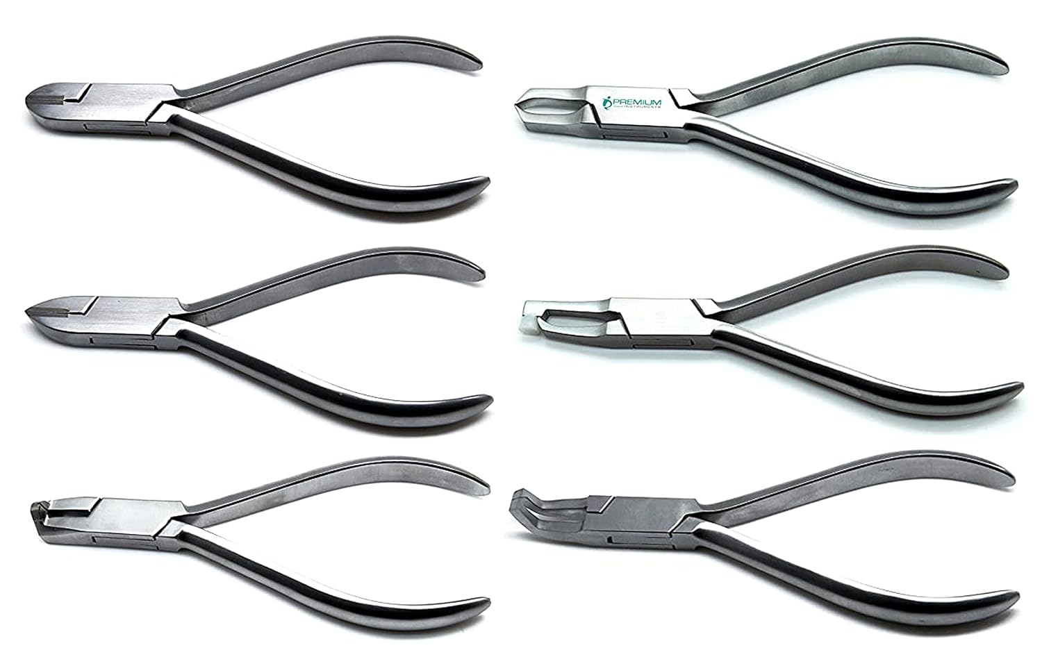 6 Pcs Dental De Bond Band Seat Angle Hard Wire Pin Ligature Wire Cutting Pliers