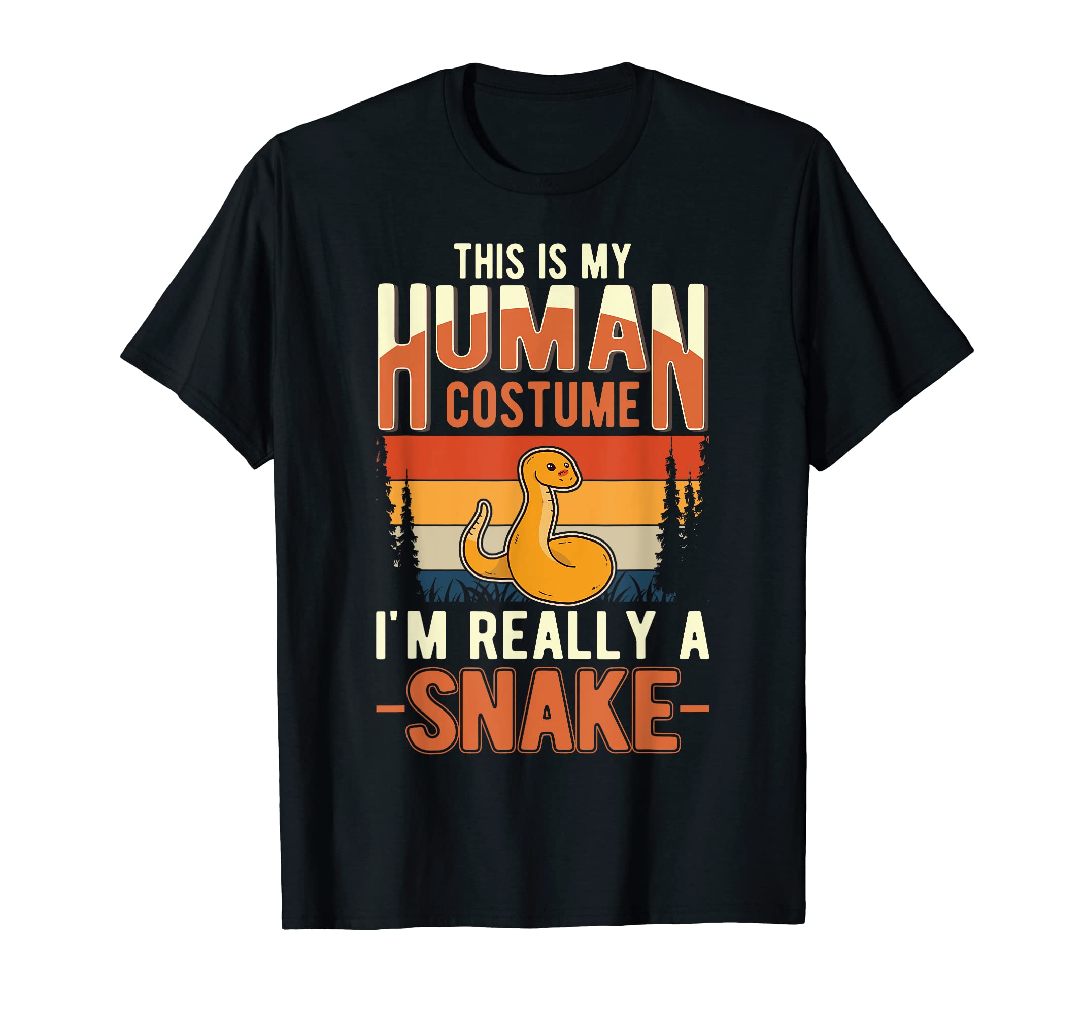 Snake Human Costume Halloween Cobra Corn Snake T-Shirt
