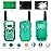 Retevis RA18 Walkie Talkies for Kids, Toy Walkie Talkie with LCD 22 CH Flashlight Hands Free Holiday Toy for 6-12 Year Old Boys Girls, Christmas Birthday Gifts Skiing Camping(2 Pack, Green)