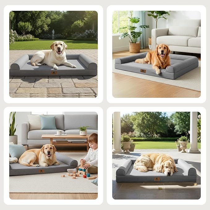 Cama Ortopédica para Perro Grande 107x76cm con Funda Lavable miniatura 8