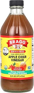 Bragg Organic ACV Honey Cayenne with Mother - 16oz Raw Unfiltered Wellness Blend for Daily Detox