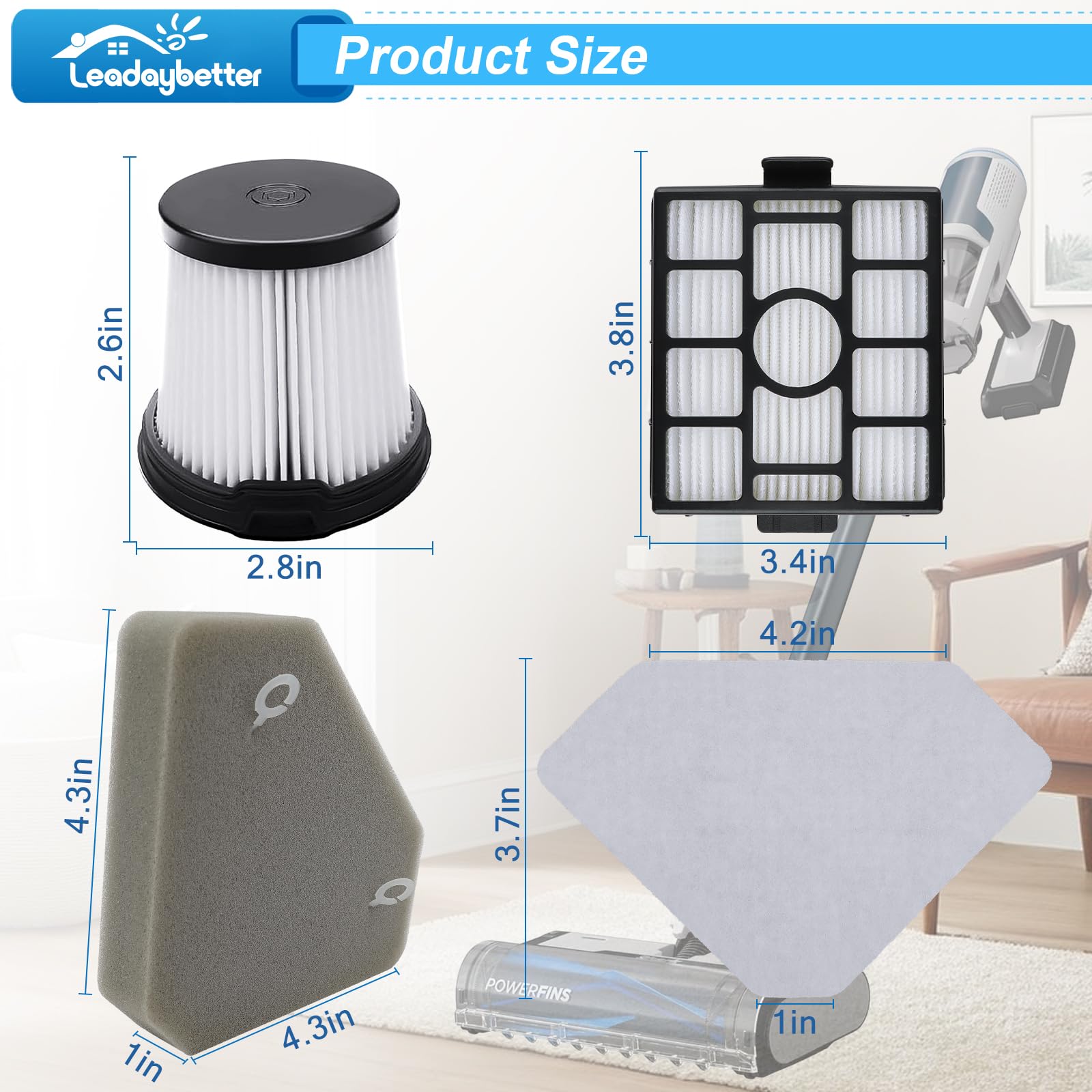 Ensemble De Filtres De Rechange Pour Aspirateur Sans Fil Shark BU3523