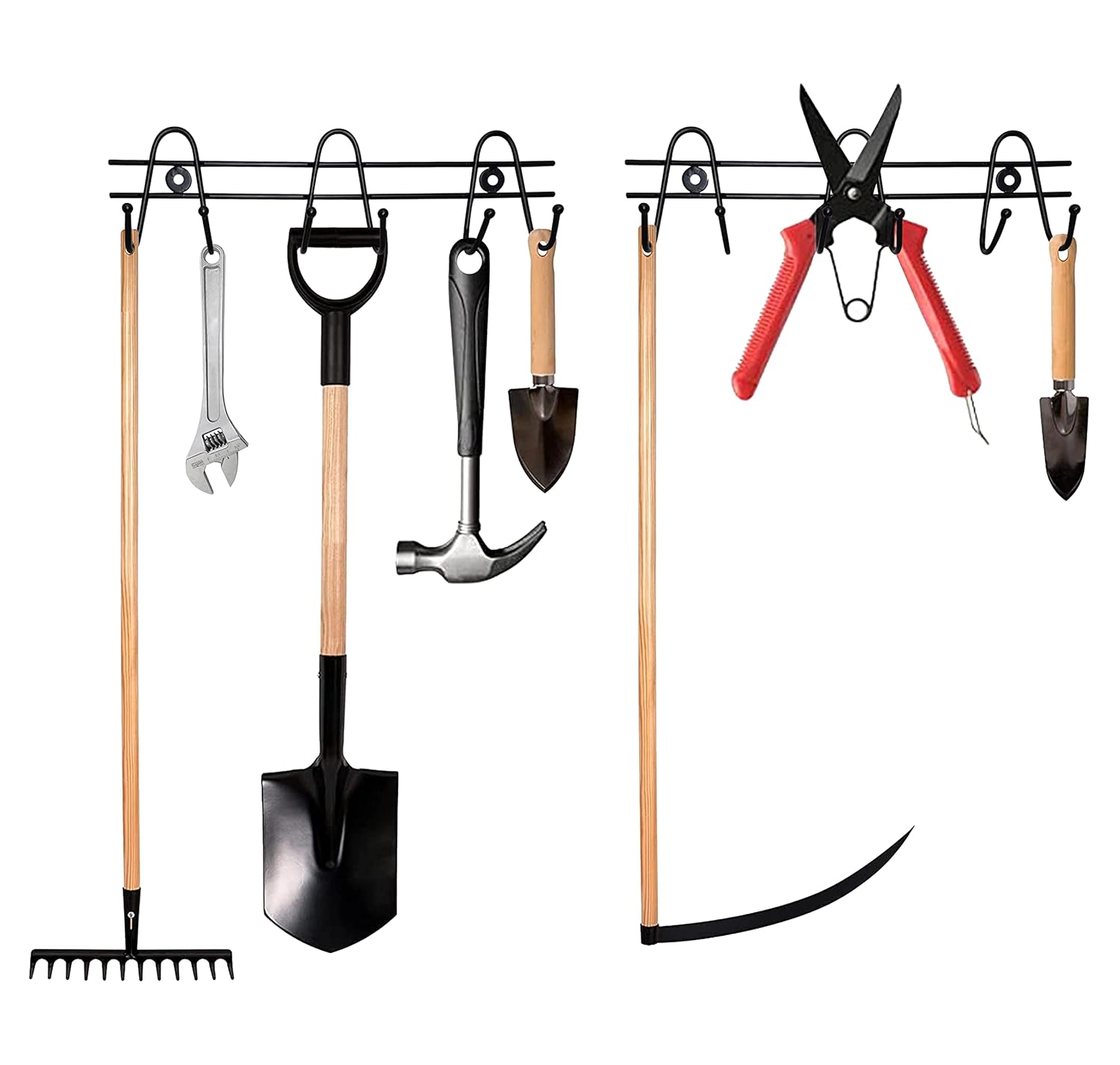 ARSUK Tool Rack, Wall Mounted Storage Organizer Tool, Wall Holders for