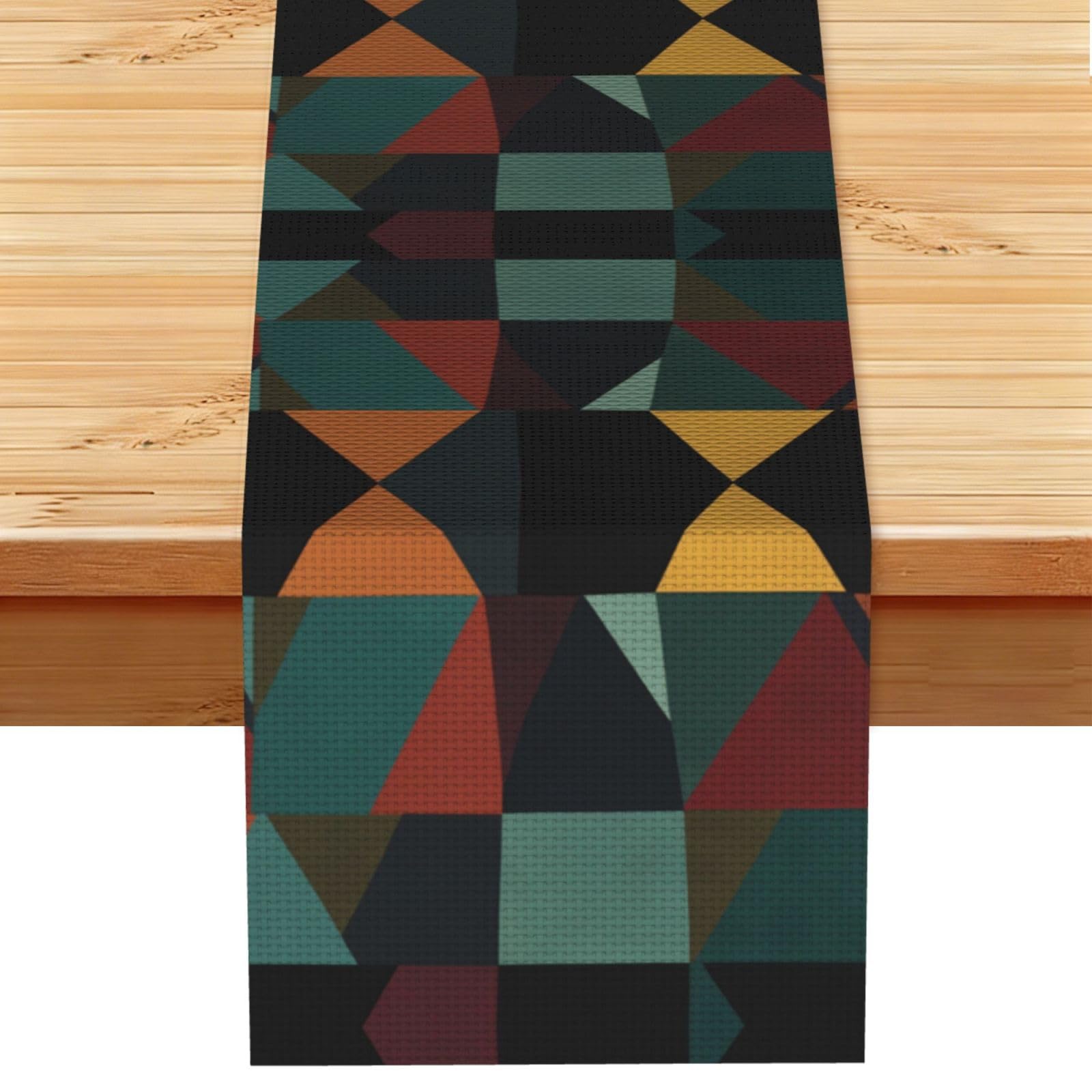 triangle Linen Feel Table Runner Wedding Party Home Decoration