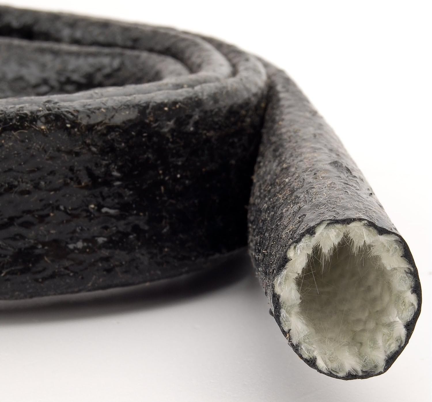 JEGS Thermal Heat Sleeving | 3 Feet Long | 1/2in. I.D. | Made in USA | 500 Degrees Fahrenheit Maximum Protection | Black | for Electrical Wiring and Plumbing