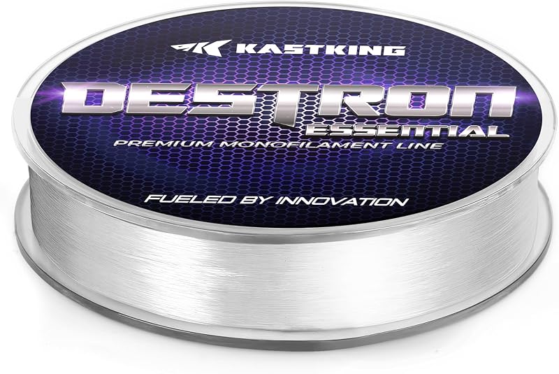 KastKing Destron Essential Monofilament Fishing Line, High Strength Mono | Advanced Polymer Coating, Abrasion Resistant, Low Memory & Stretch, Super Smooth, Fresh & Saltwater Fishing, Multiple Colors