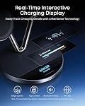 Anker Prime Wireless Charger Stand, Qi2 25W Certified 3-in-1 Wireless Charger, Smart Display with TEC Active Cooling, Dock Stand for iPhone 17, Apple Watch, AirPods, and More