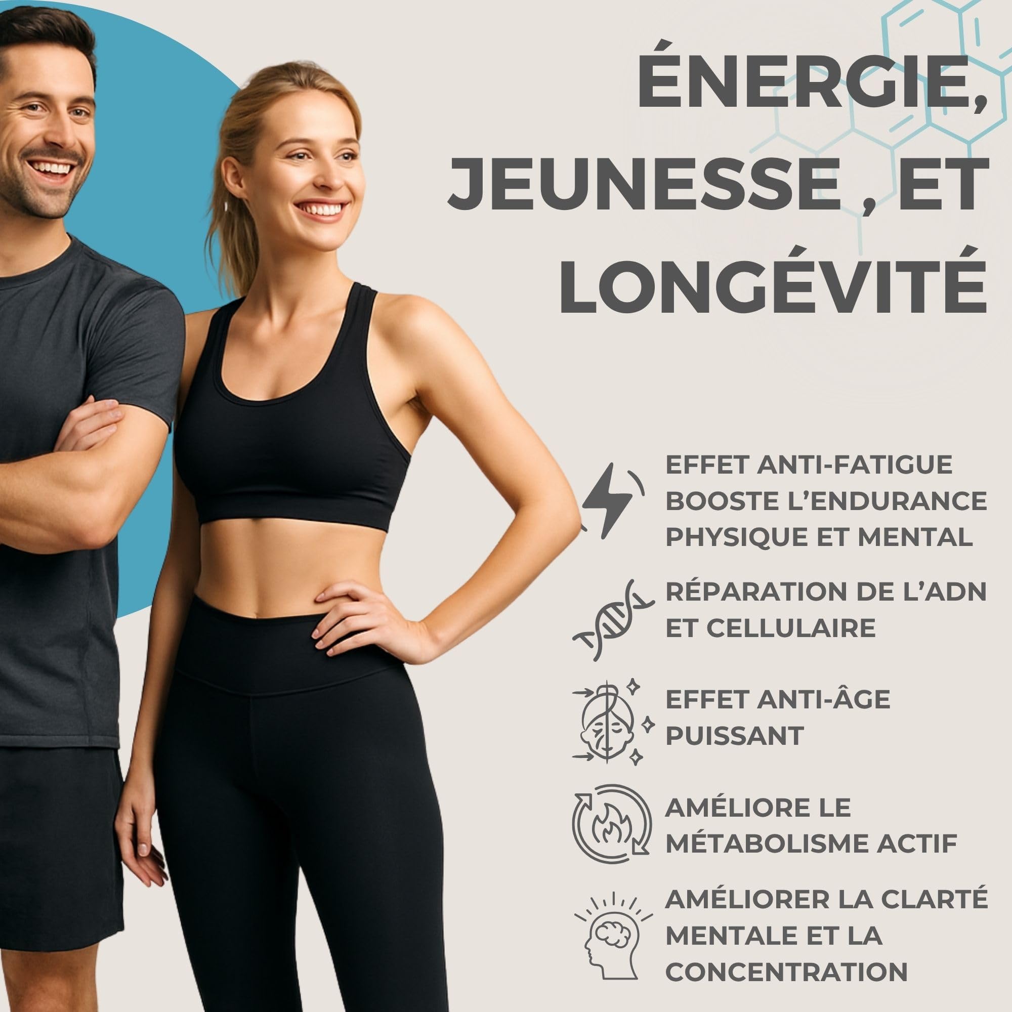 NAD+ | NICOTINAMIDE RIBOSIDE Chloride (NR) 300MG | Anti-âge, Production d'énergie, Réparation de l'ADN, Fonctions cognitives | Enrichie en magnésium |100% Végan | Boosties (Nicotinamide Riboside)