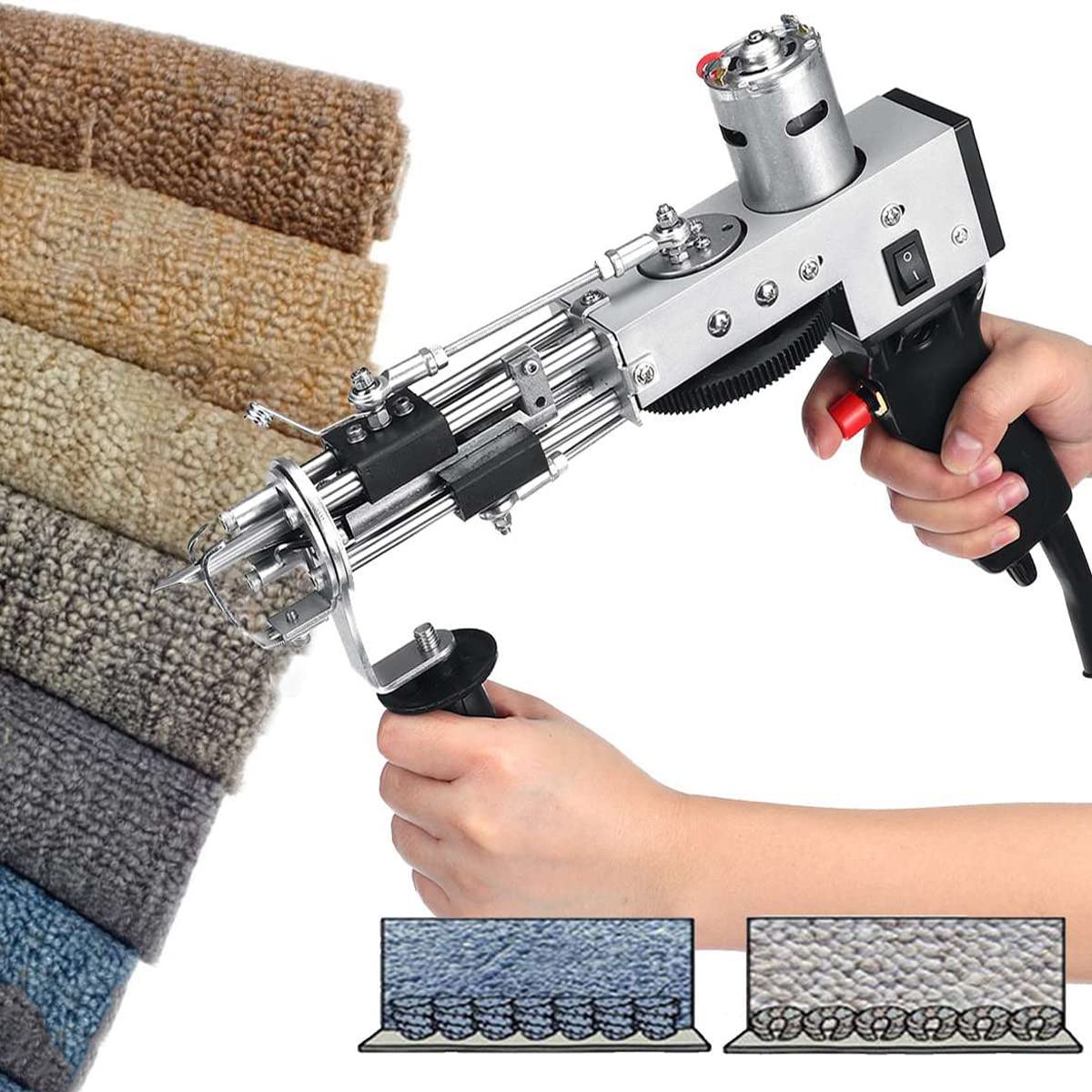 Electric Carpet Tufting Gun Loop Pile Carpet Weaving Tufting Gun 2 IN