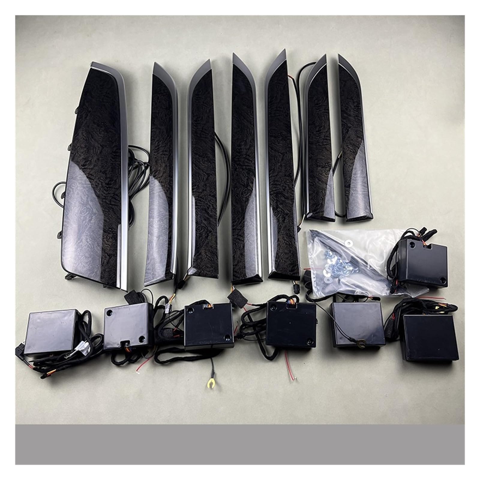 LHD/RHD Inter Door Ambient Light Compatible with Toyota Vellfire Alphard Compatible with Lexus LM 2015 UP Full Set Decorate Light Both(LHD)