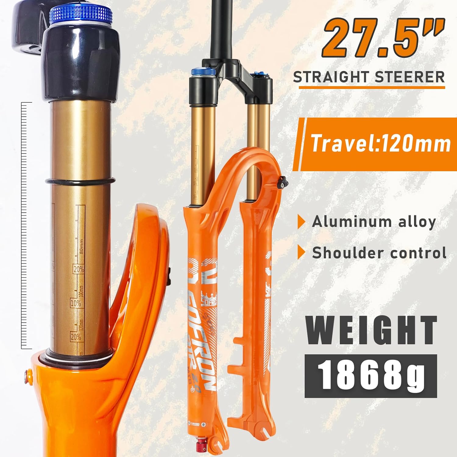 Bike Fork AIR Suspension Aluminum 1