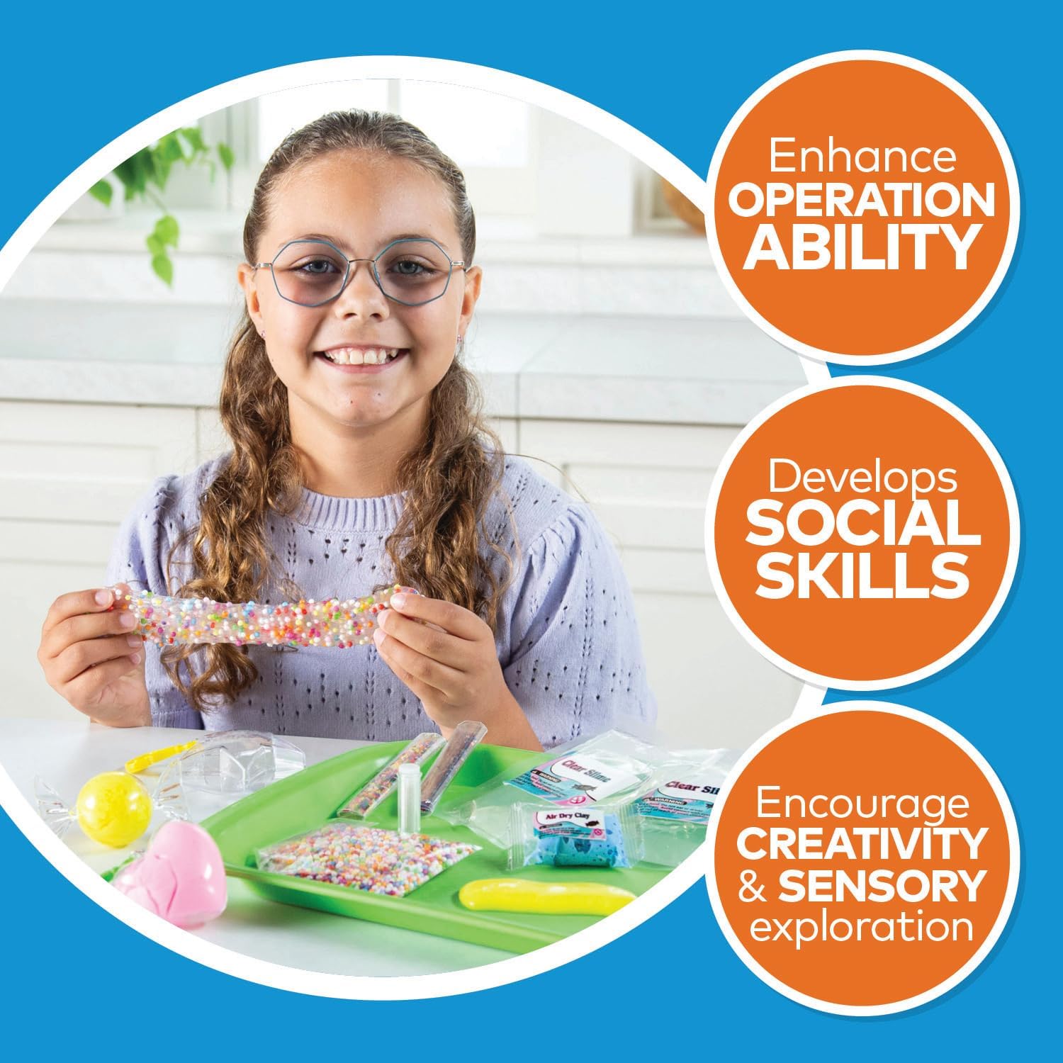 Fun Express Lovely Slime Maker Kit - Educational and Entertaining Slime Maker - Craft Your Own Lovely Slime with Slime Kits for Kids - Mess-Free Lovely Slime Maker Kit, Fun and Colorful