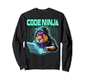 Capybara Code Ninja Funny IT Coding Programming Developer Sweatshirt