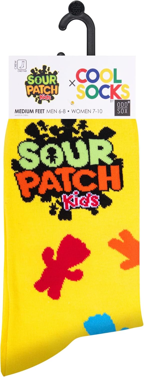 Cool Socks, Women's Funny Novelty Socks, Sour Patch Kids Crew, Adult Medium - Image 5