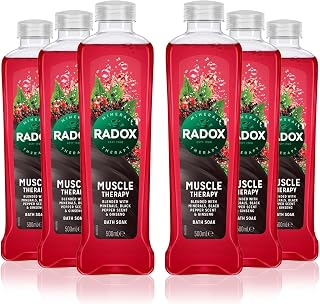 6x Radox Muscle Therapy Bath Soak 500ml by Radox