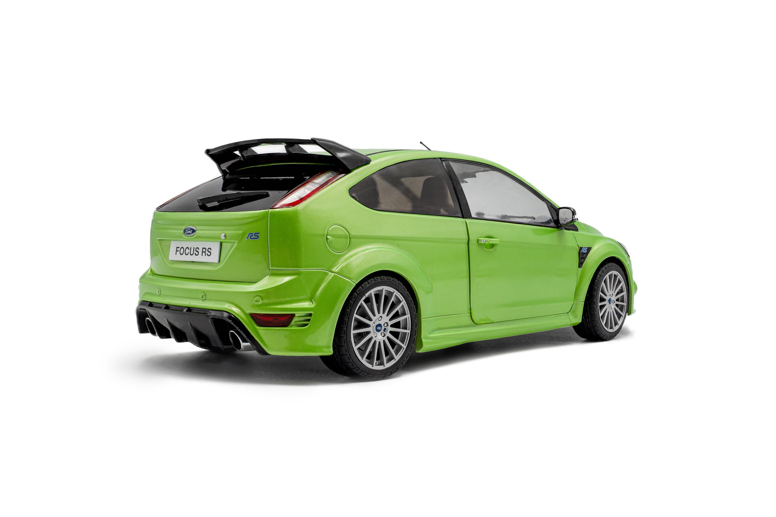 Solido Ford Focus RS MK2 – 1:18 Modellauto in Ultimate Green, Präzises Die-Cast Modell, Detailreicher Innenraum und Motor, Sammlermodell für Ford-Fans