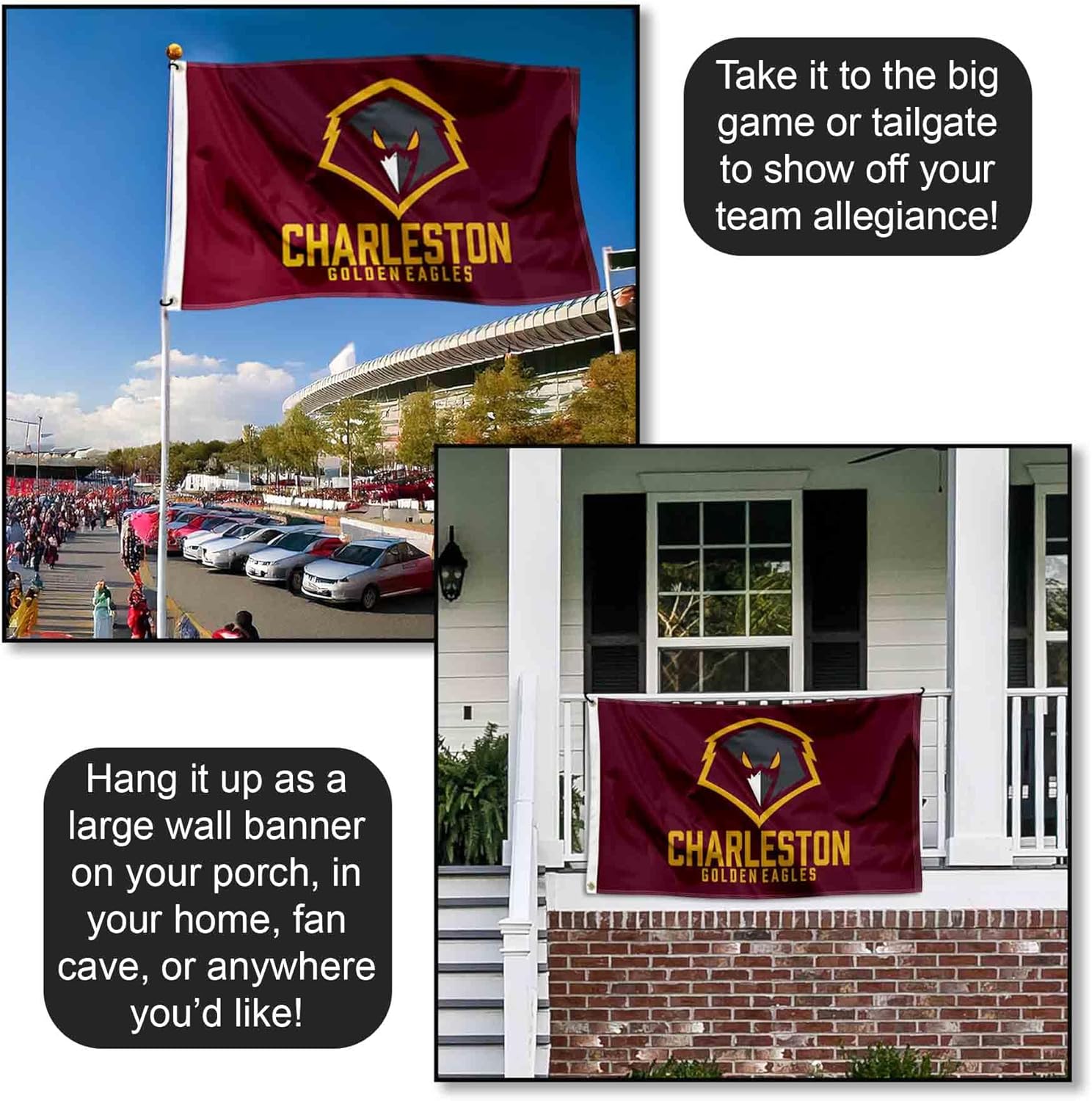 Charleston Golden Eagles Flag - Image 4