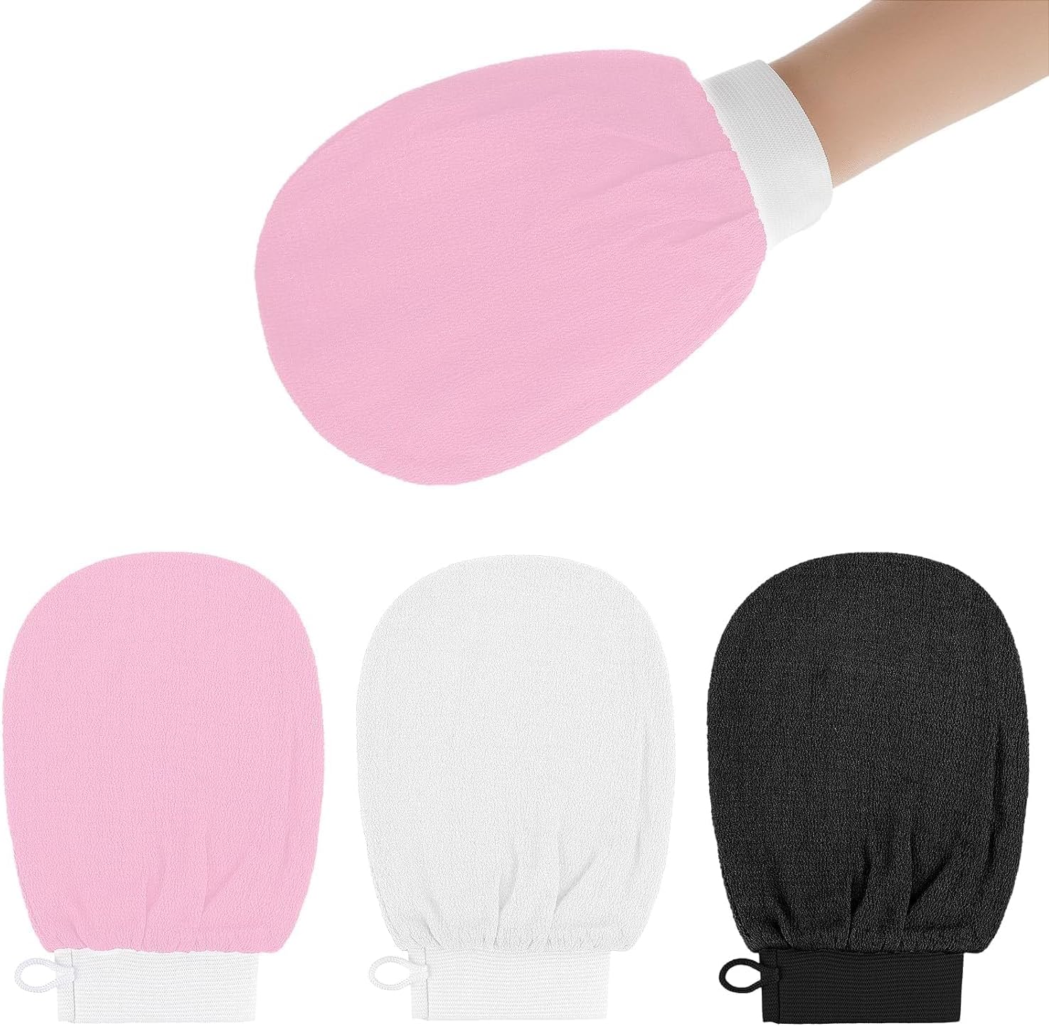 Exfoliating Gloves, Body Scrub Glove Bath SPA Exfoliating Mitts, Dual