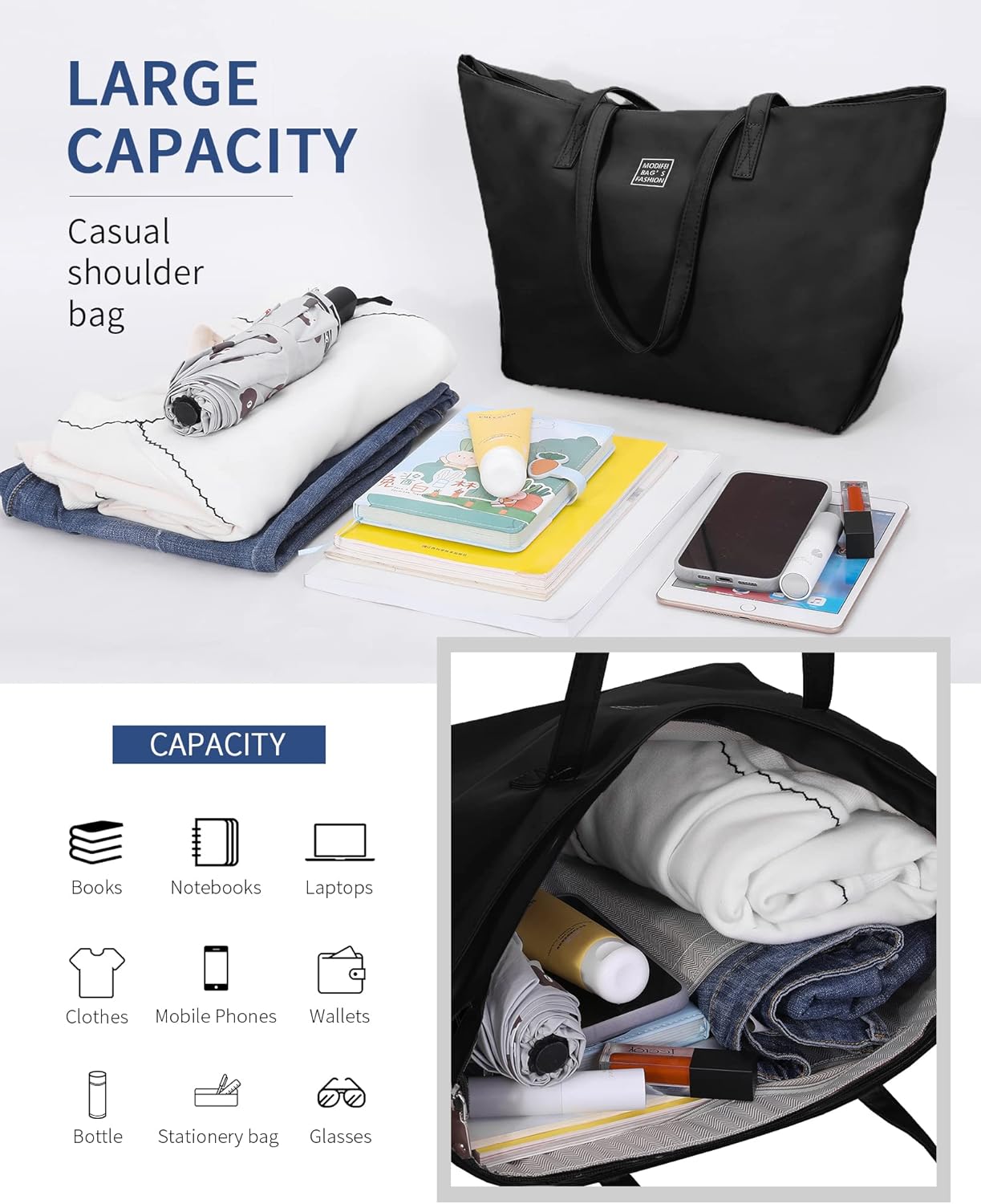 Táska részletei és zsebek