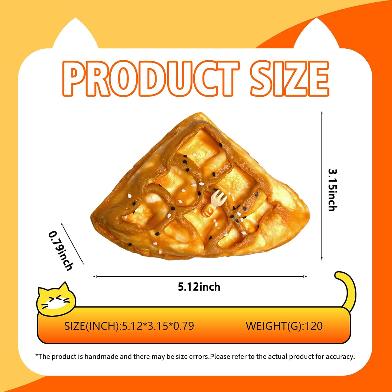 Taba Squishy, Soft Squeeze Toys with Thick Creamy Slime Texture, Food Grade Silicone Squeeze Gift for Children, Teens, and Adults (Plain Triangular Waffle)