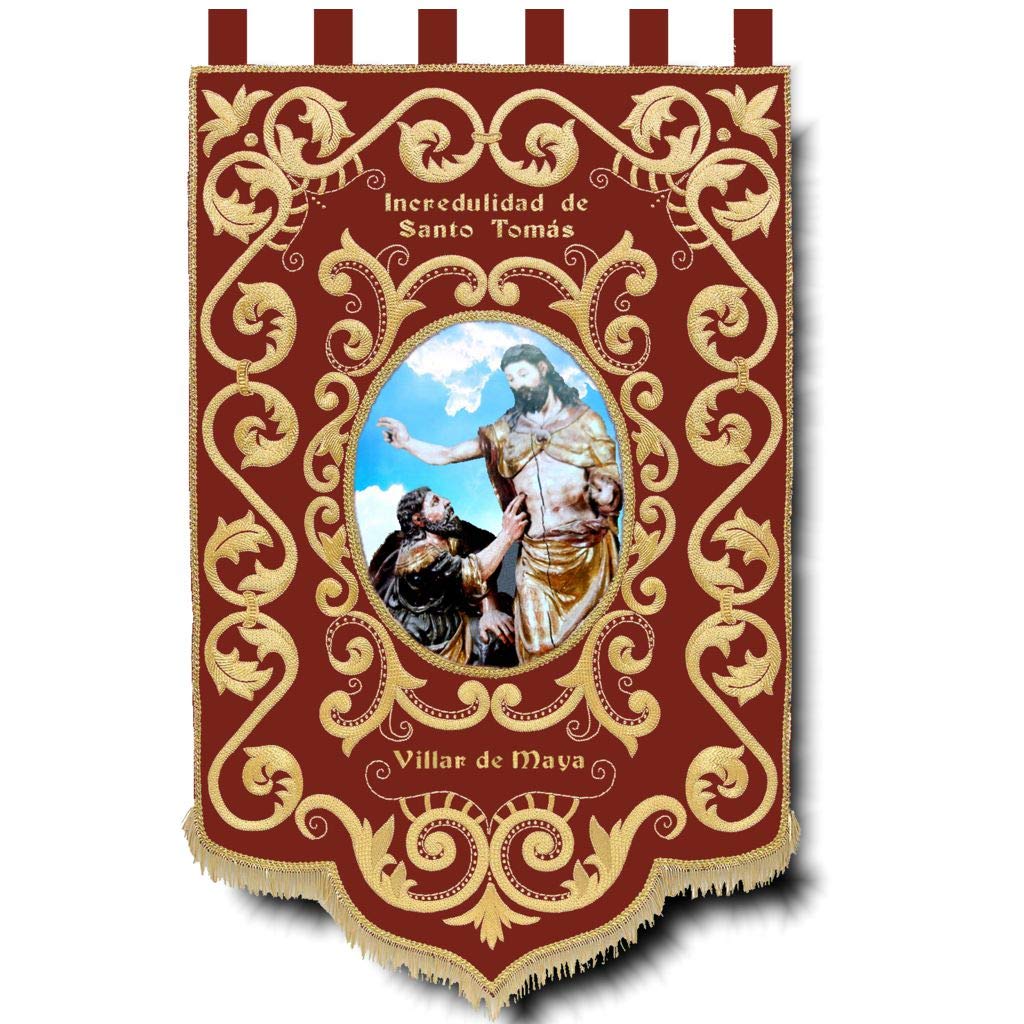 Estandarte personalizado con imagen religiosa