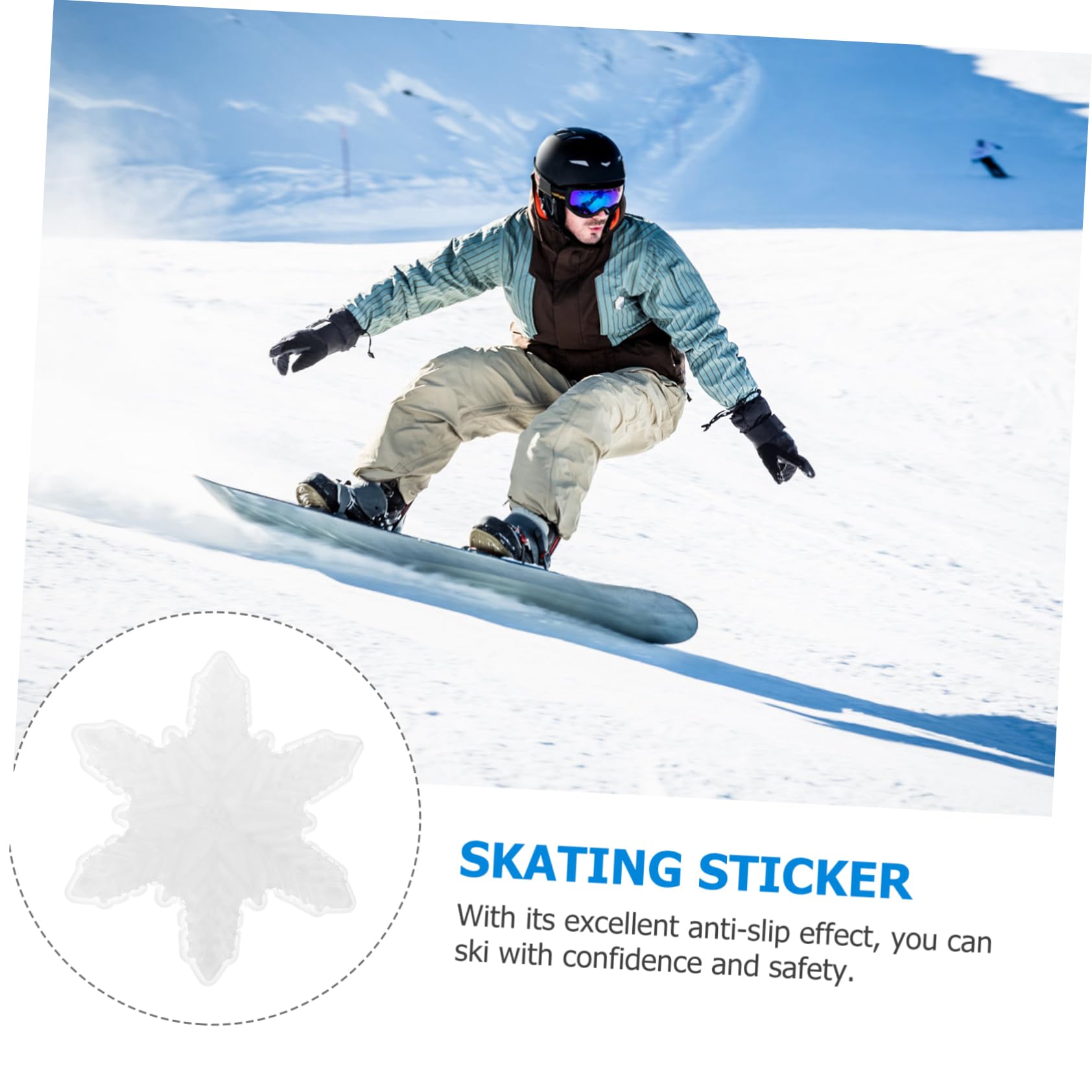 BESPORTBLE 5stücke Snowboard Anti-rutsch Aufkleber Für Einzelfuß-Skifahren Transparentes Design Sicheres Gleiten Und Stabilität Für Outdoor-Sportarten Und Ski-enthusiasten