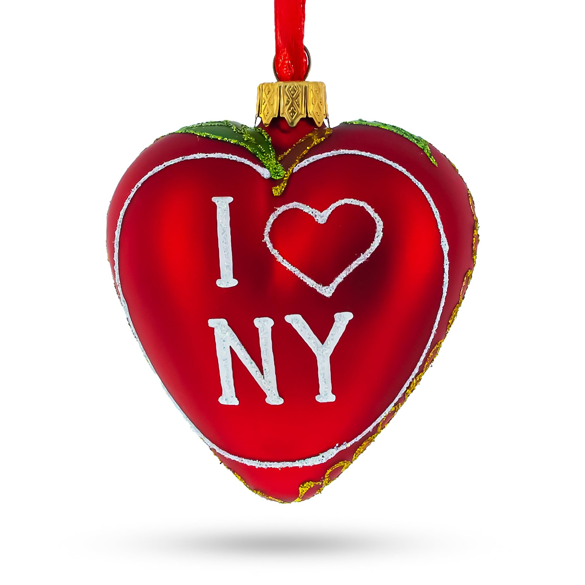 Christmas Ornament I Love New York en verre pour sapin