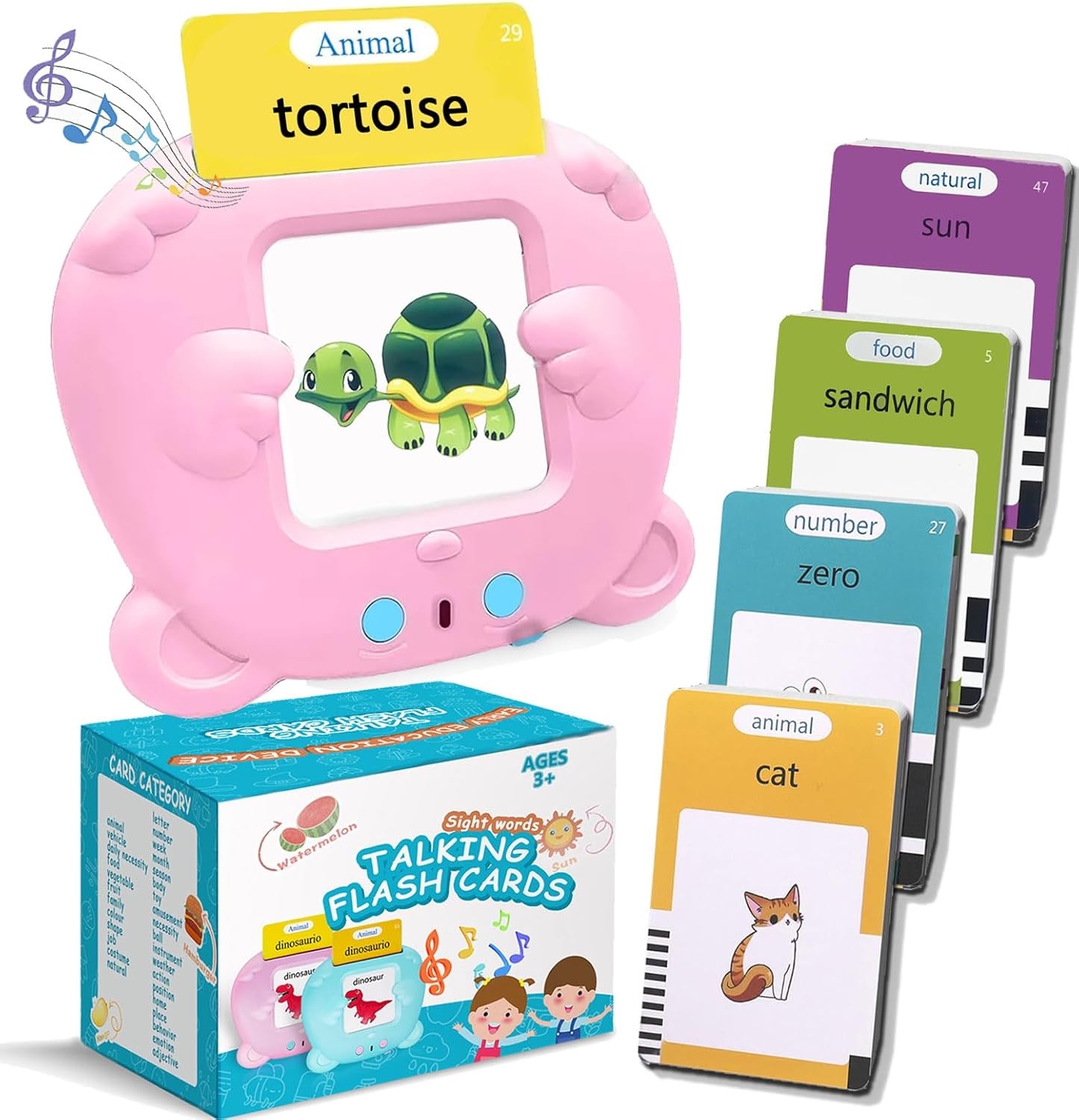 YAYOSUE Talking Flash Cards Reader Educational Toys for Toddlers