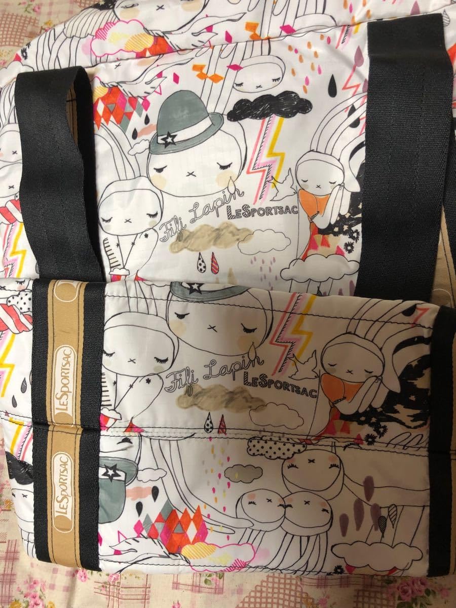 Amazon.co.jp: レスポートサック トートバッグ フィフィラパン うさぎ  