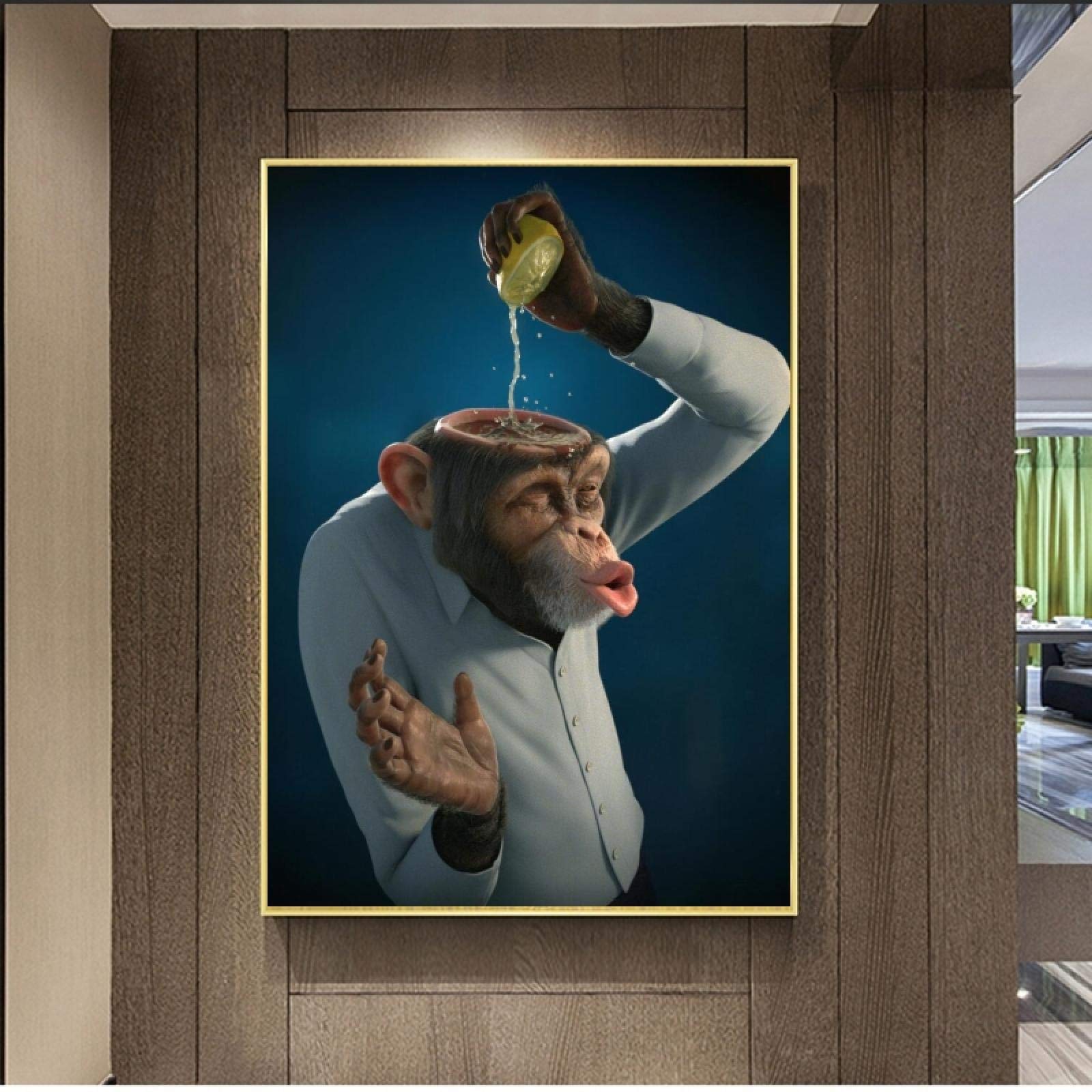 Toile Singe Moderne Drôle 70x100cm pour Rompre la Monotonie - 8