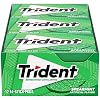 Trident Spearmint Sugar Free Chewing Gum with Xylitol 14 Sticks pack of 12