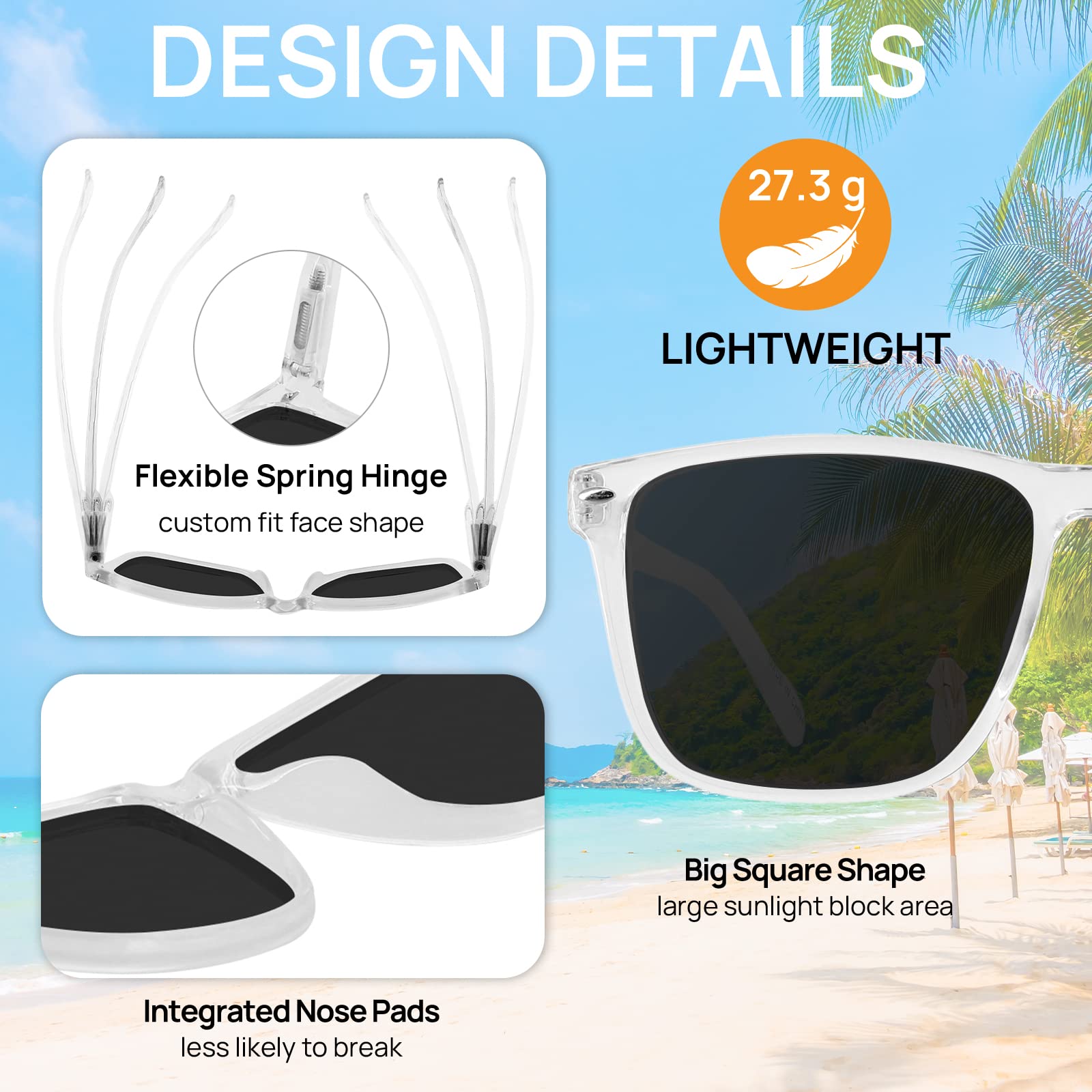 Amazon.com: WEMOOTANTS Reader Sunglasses Men UV400  display picture 2
