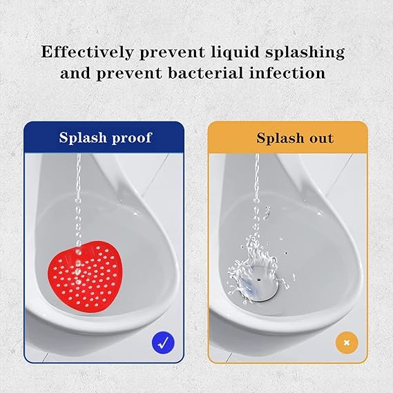 10PK Urinal Screen Deodorizer, Cherry Scented Anti-Splash Pads