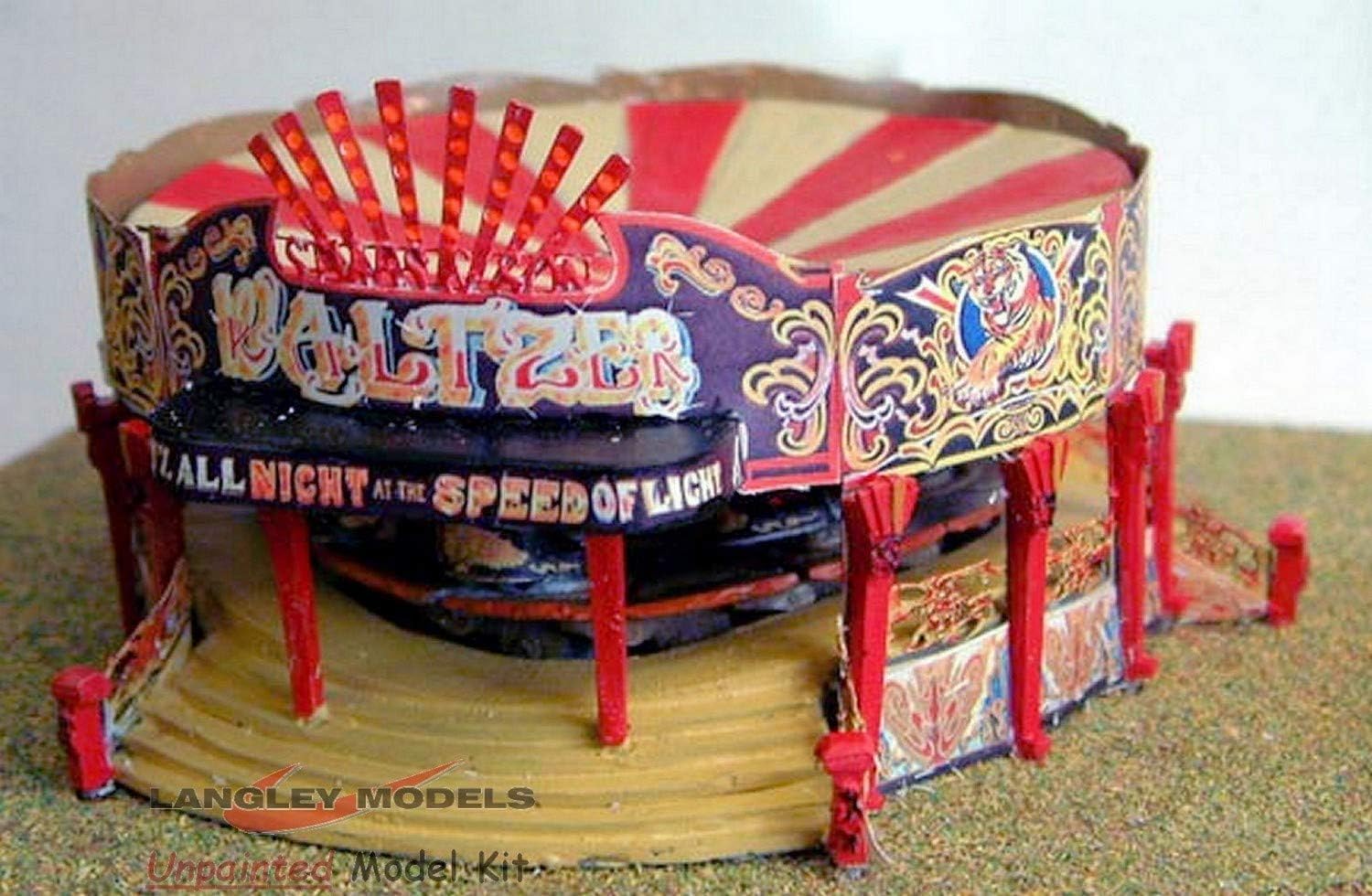 Langley Models Funfair Waltzer Ride 7 car Non Motorised N Scale UNPAINTED Kit NQ10 Amazon.co